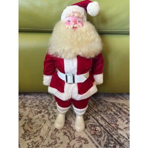 Vintage Harold Gale Santa Claus Figure 14” Mid Century Christmas Decor Poseable